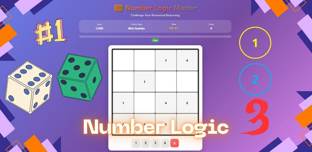 Number Logic - Mathematical Puzzle Game