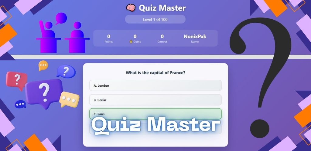 Quiz Master - Knowledge Testing Game